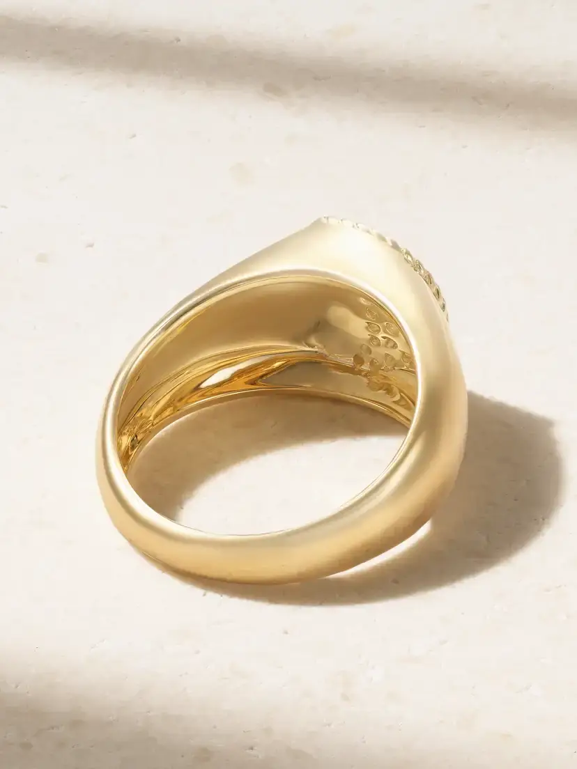 Yvonne Léon Chevaliere Lune 9-karat Gold Diamond Ring | Thumbnail 3 Yvonne Léon Chevaliere Lune 9-karat Gold Diamond Ring | Thumbnail 3