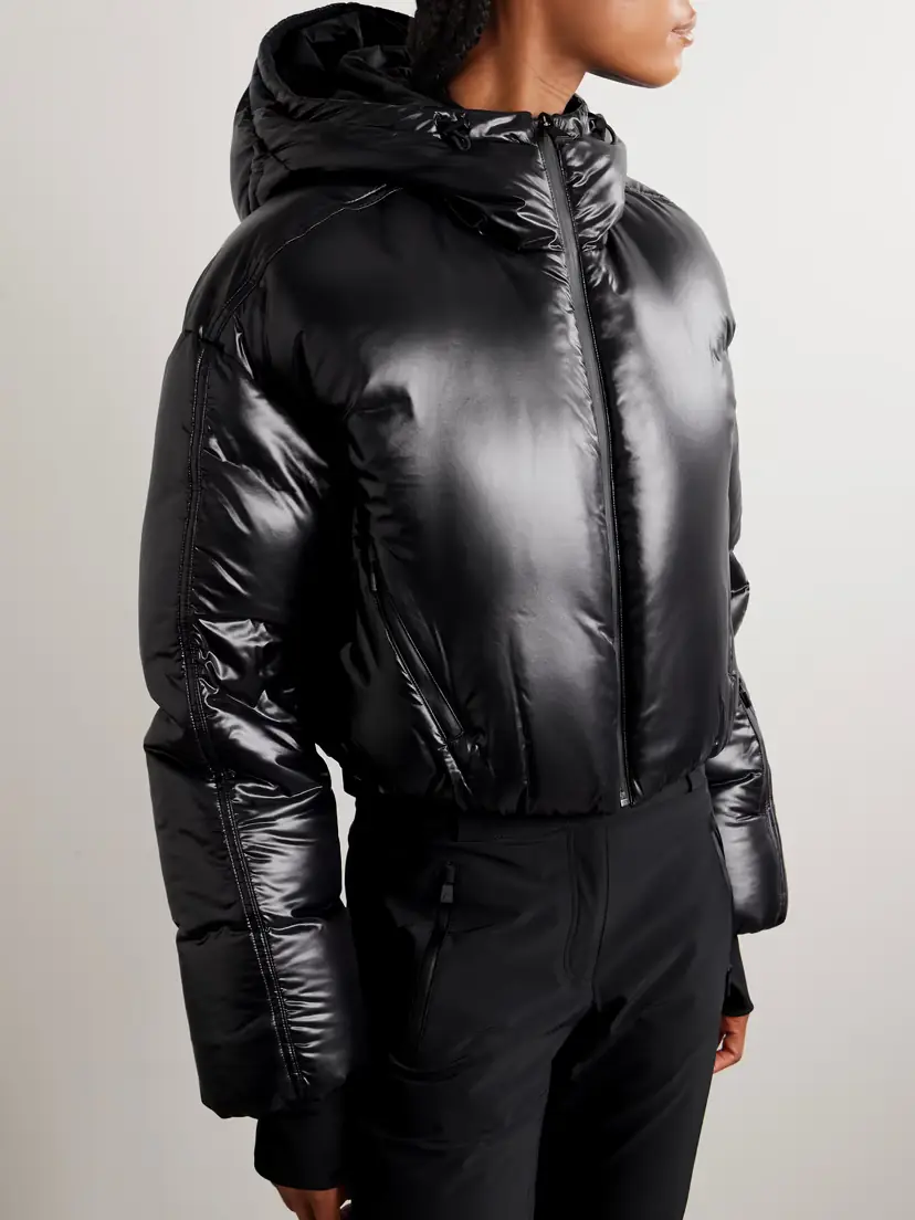 Aztech Mountain Daisy Nuke Cropped Quilted Glossed-shell Down Jacket | Thumbnail 3 Aztech Mountain Daisy Nuke Cropped Quilted Glossed-shell Down Jacket | Thumbnail 3
