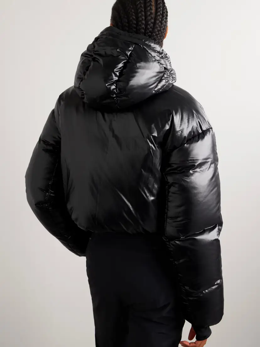 Aztech Mountain Daisy Nuke Cropped Quilted Glossed-shell Down Jacket | Thumbnail 4 Aztech Mountain Daisy Nuke Cropped Quilted Glossed-shell Down Jacket | Thumbnail 4
