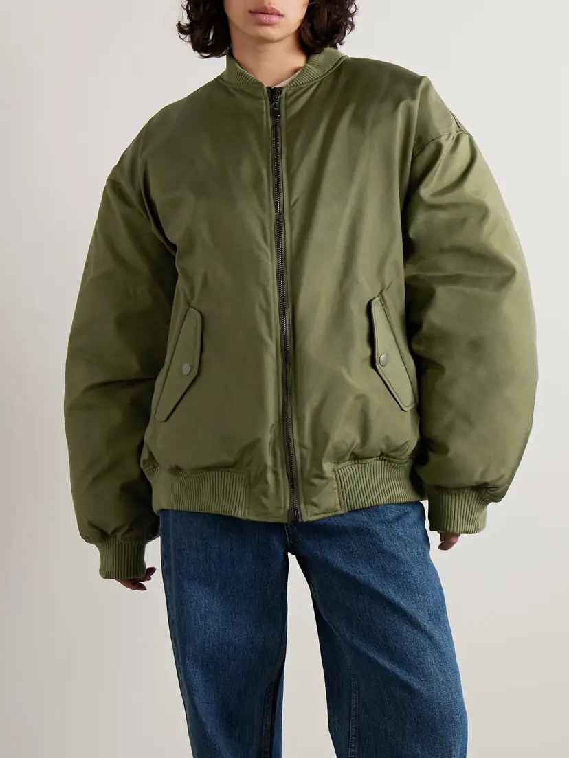 Wardrobe.NYC Reversible Quilted Shell Bomber Jacket | Thumbnail 3