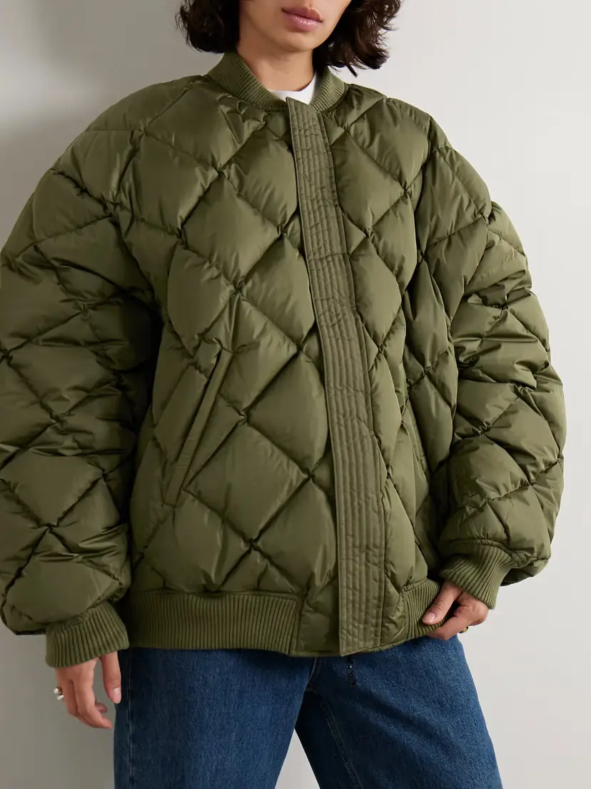 Wardrobe.NYC Reversible Quilted Shell Bomber Jacket | Thumbnail 6