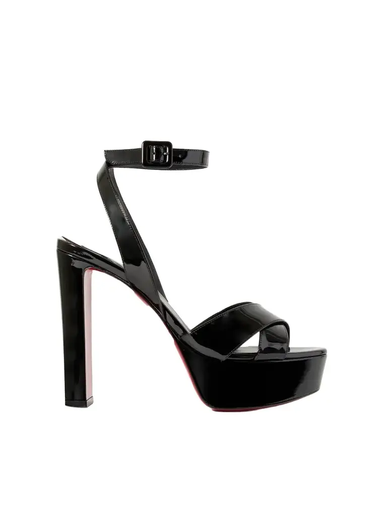 Christian Louboutin Supramariza 130 Patent-leather Platform Sandals | Image 1 Christian Louboutin Supramariza 130 Patent-leather Platform Sandals | Image 1