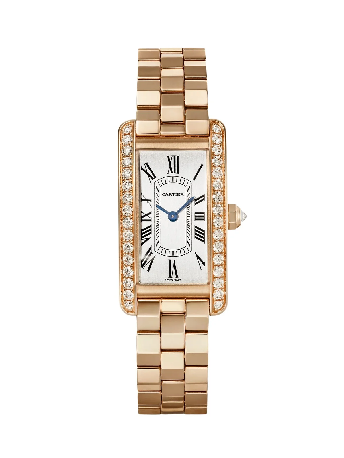 Tank Américaine Small 18-karat Rose Gold Diamond Watch Tank Américaine Small 18-karat Rose Gold Diamond Watch