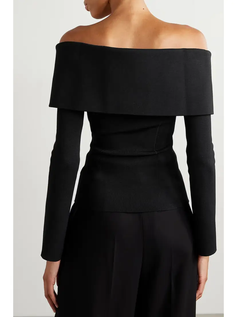 Khaite Sevyn Off-the-shoulder Knitted Top | Thumbnail 3 Khaite Sevyn Off-the-shoulder Knitted Top | Thumbnail 3