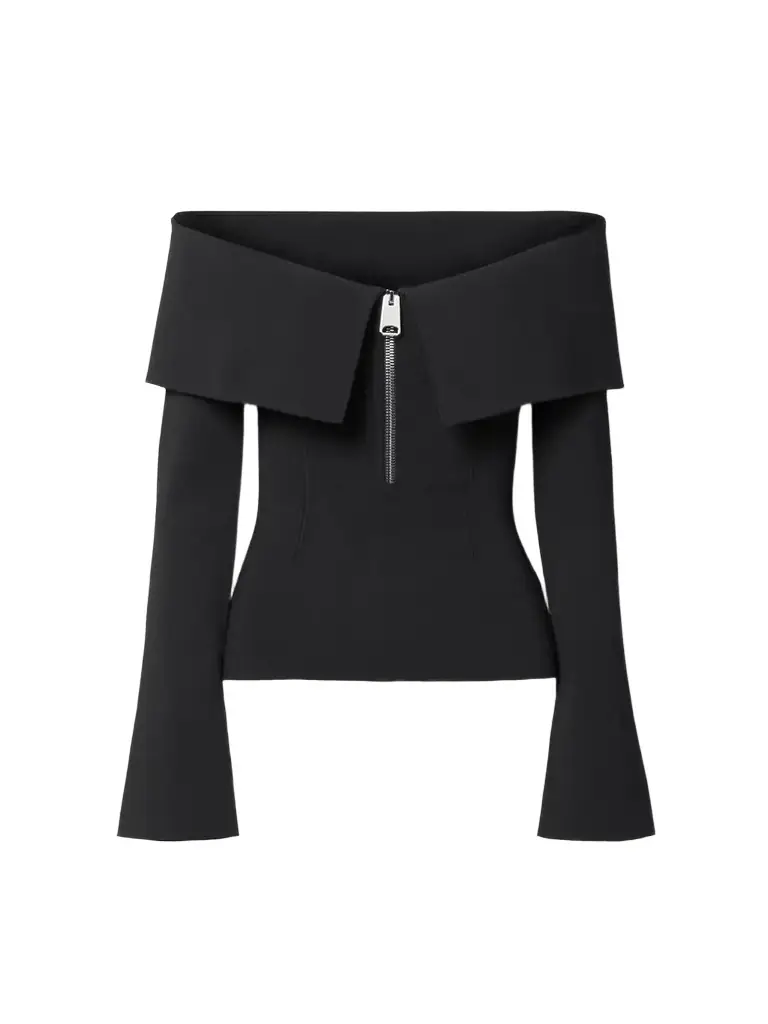 Sevyn Off-the-shoulder Knitted Top