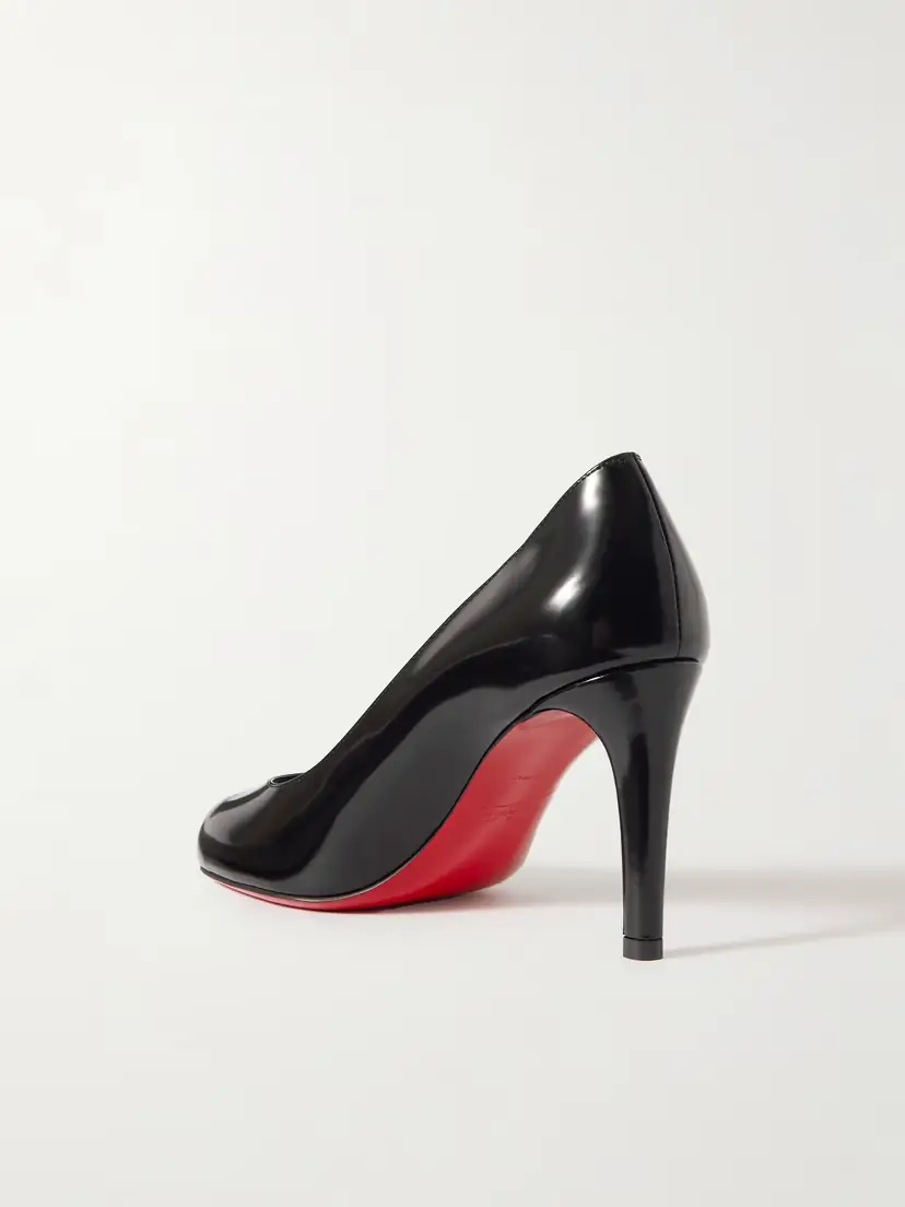 Christian Louboutin Pumppie 85 Glossed-leather Pumps | Thumbnail 3