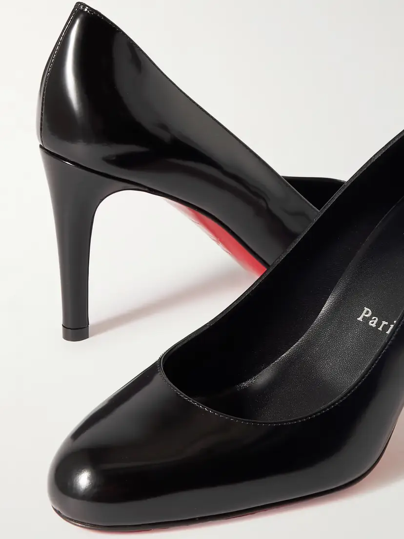 Christian Louboutin Pumppie 85 Glossed-leather Pumps | Thumbnail 4