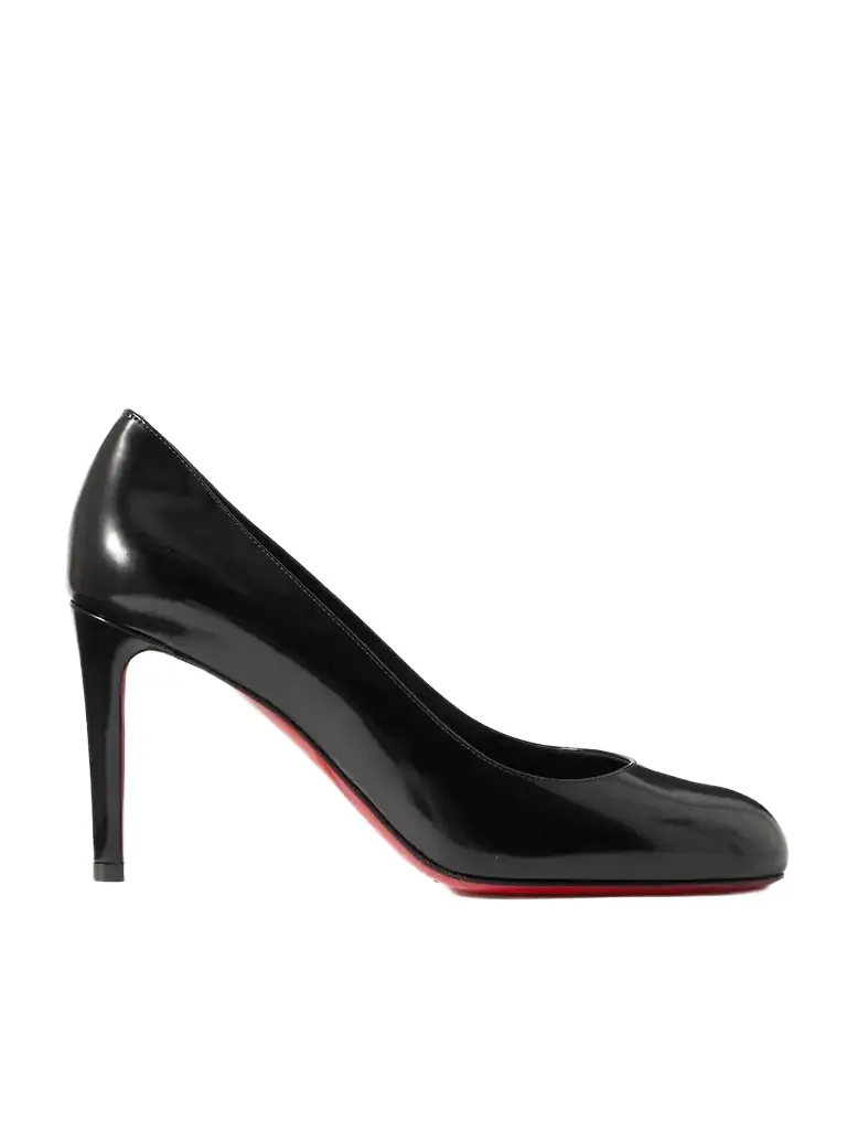 Christian Louboutin Pumppie 85 Glossed-leather Pumps | Image 1 Christian Louboutin Pumppie 85 Glossed-leather Pumps | Image 1