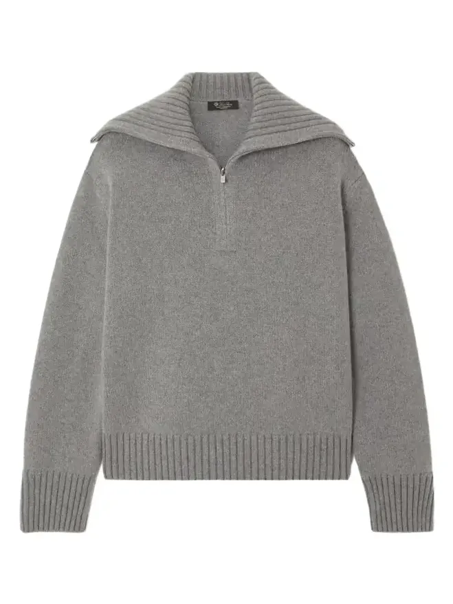 Loro Piana Cashmere Half-zip Sweater