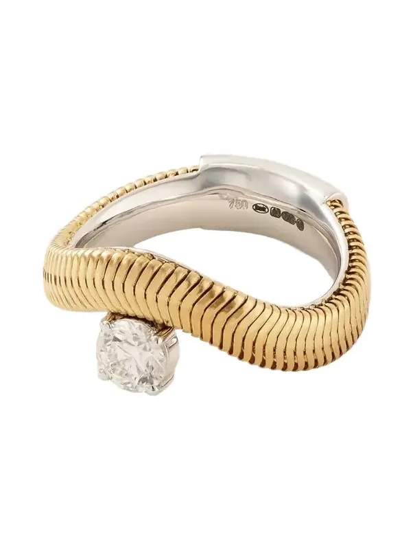 Feelings 18-karat Yellow And White Gold Diamond Ring