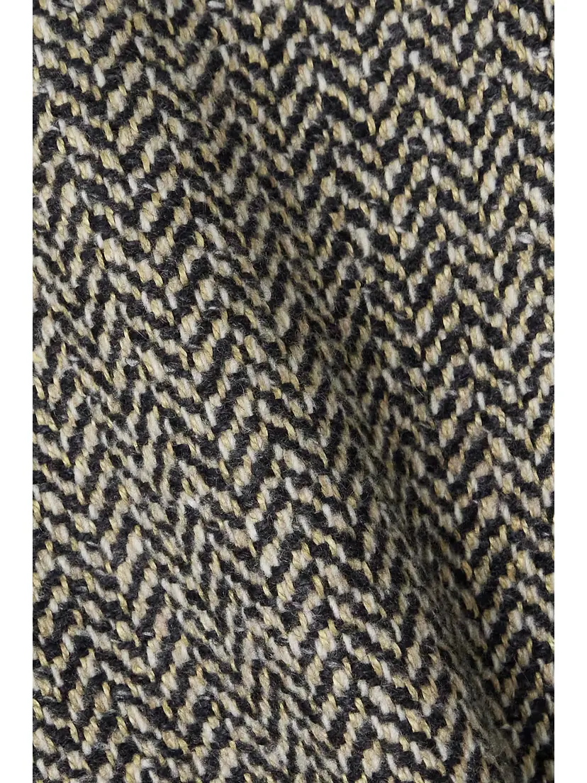 Loro Piana Herwin Double-breasted Herringbone Linen And Cashmere-blend Coat | Thumbnail 5 Loro Piana Herwin Double-breasted Herringbone Linen And Cashmere-blend Coat | Thumbnail 5