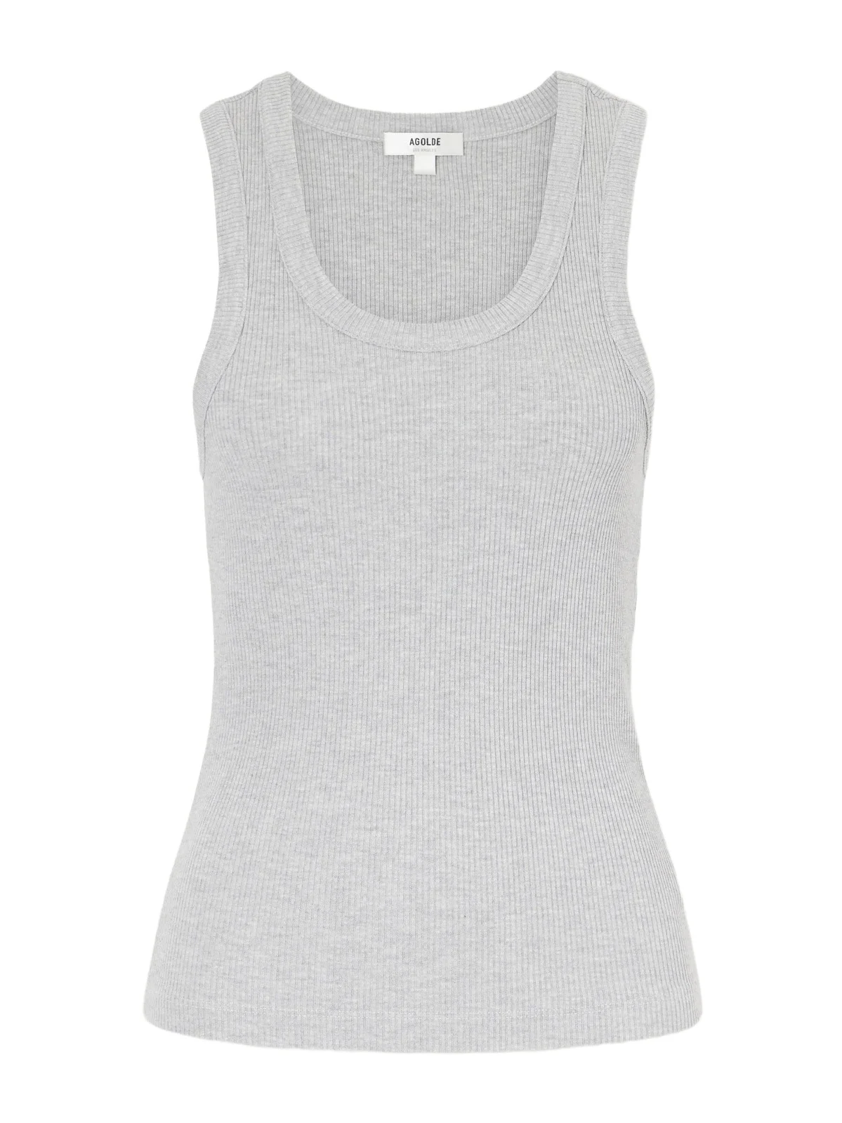 AGOLDE Poppy Ribbed Stretch Organic Cotton And Tencel Lyocell-blend Jersey Tank