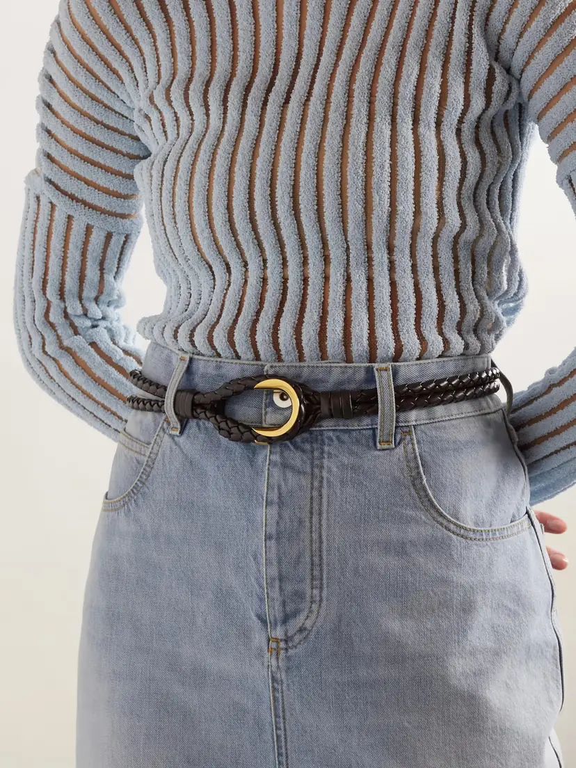 Bottega Veneta Intrecciato Leather Waist Belt | Thumbnail 2 Bottega Veneta Intrecciato Leather Waist Belt | Thumbnail 2