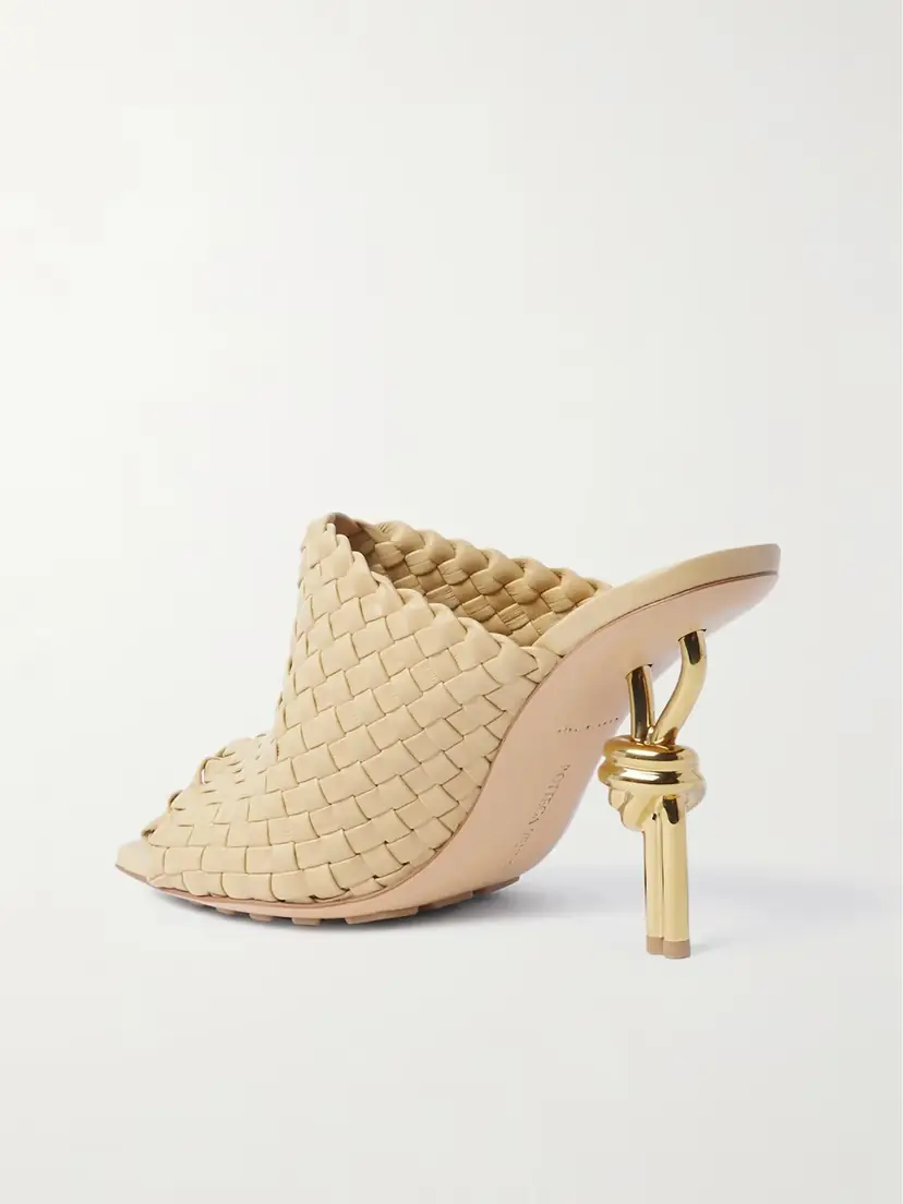 Bottega Veneta Knot Embellished Intrecciato Leather Mules | Thumbnail 3 Bottega Veneta Knot Embellished Intrecciato Leather Mules | Thumbnail 3