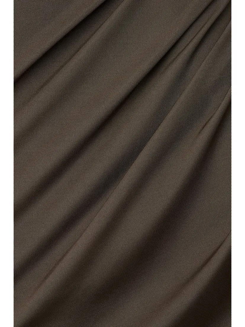 Bottega Veneta Embellished Cutout Ruched Stretch-jersey Maxi Dress | Thumbnail 4 Bottega Veneta Embellished Cutout Ruched Stretch-jersey Maxi Dress | Thumbnail 4
