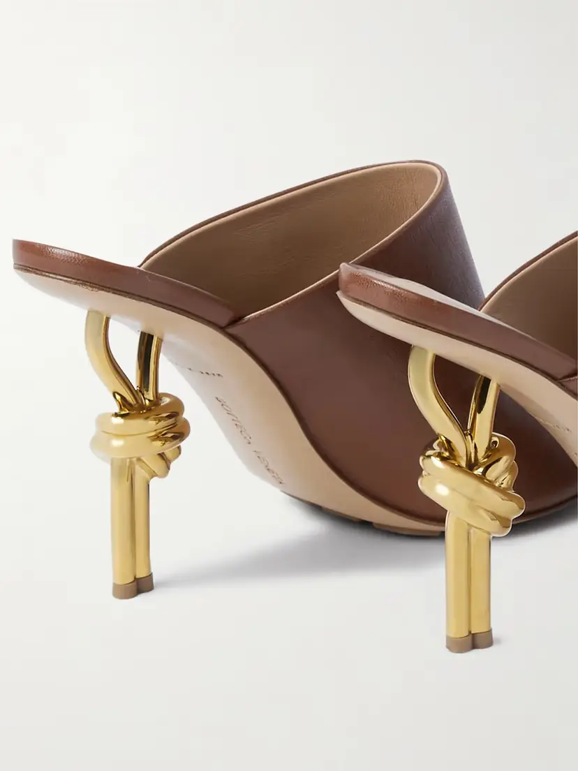 Bottega Veneta Knot Leather Mules | Thumbnail 4 Bottega Veneta Knot Leather Mules | Thumbnail 4