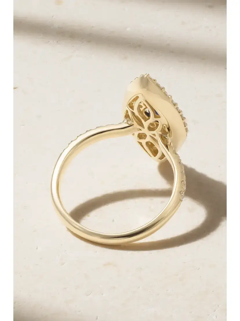 Anita Ko Evil Eye 18-karat Gold, Sapphire And Diamond Ring | Thumbnail 3