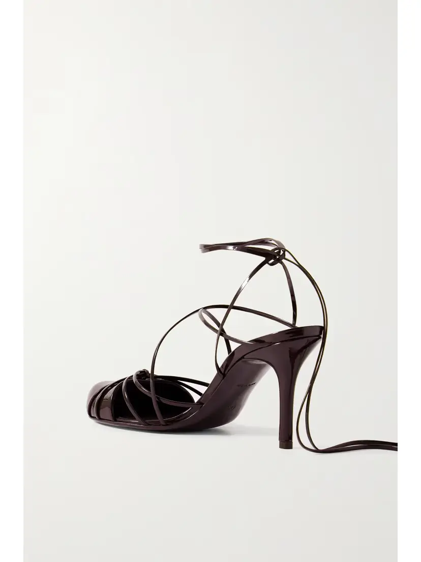 The Row Joan Lace-up Patent-leather Sandals | Thumbnail 3 The Row Joan Lace-up Patent-leather Sandals | Thumbnail 3