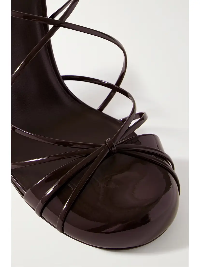 The Row Joan Lace-up Patent-leather Sandals | Thumbnail 4 The Row Joan Lace-up Patent-leather Sandals | Thumbnail 4