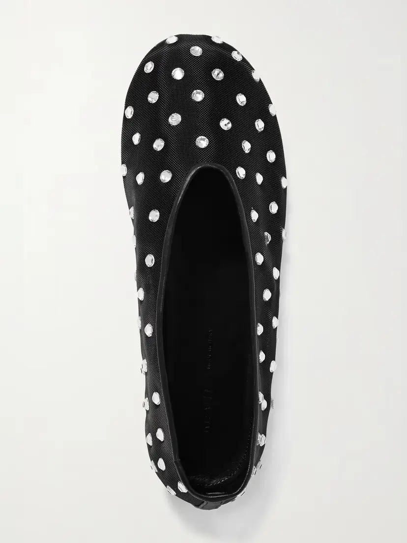 Khaite Marcy Crystal-embellished Mesh Ballet Flats | Thumbnail 5