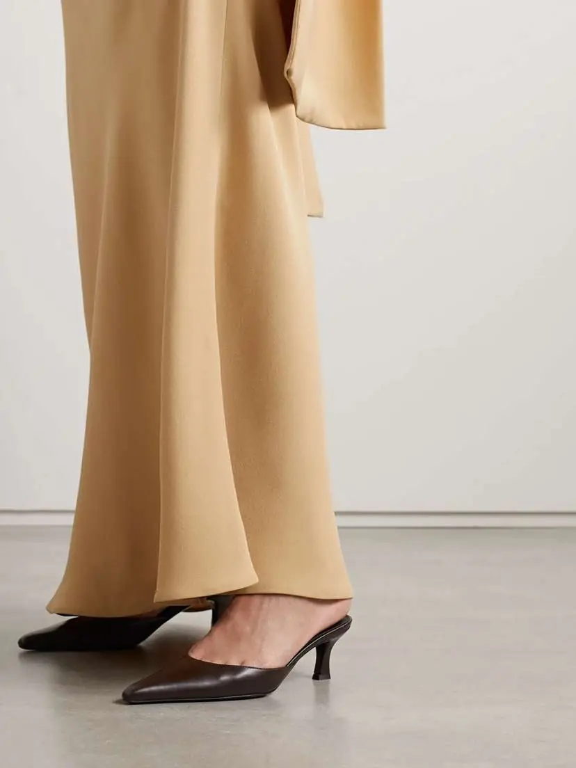 The Row Cybil Leather Mules | Thumbnail 2