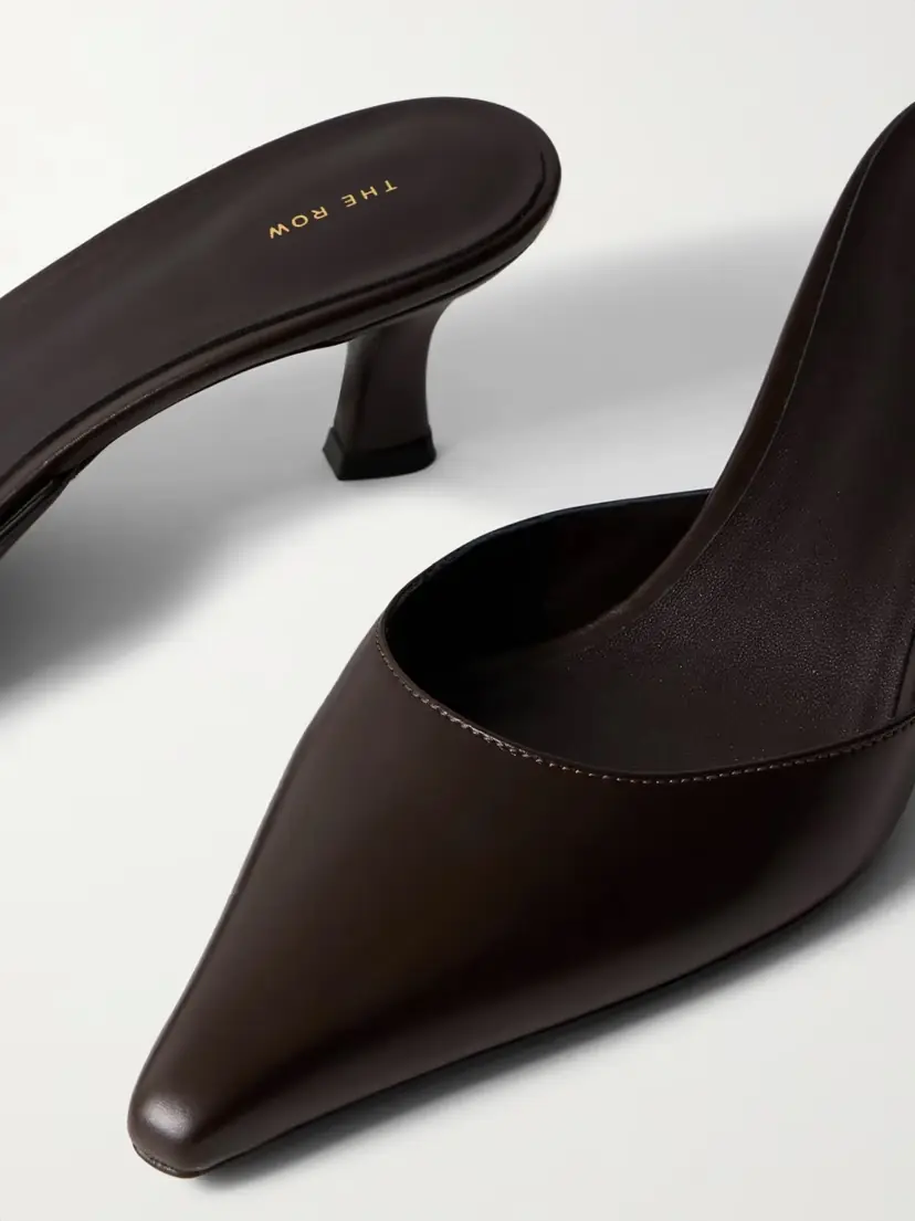 The Row Cybil Leather Mules | Thumbnail 4