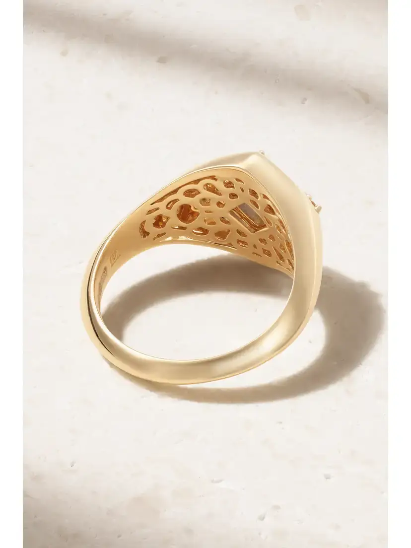 Suzanne Kalan 18-karat Gold, Sapphire And Diamond Ring | Thumbnail 3