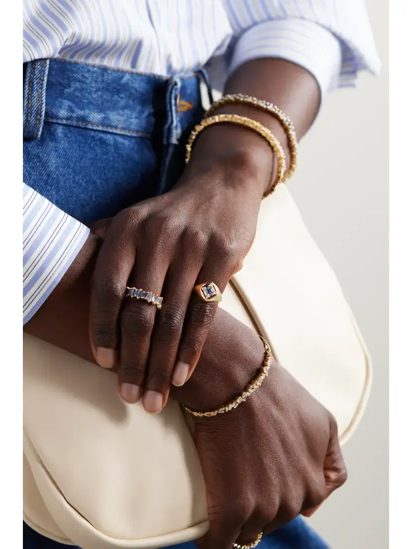 Suzanne Kalan 18-karat Gold, Sapphire And Diamond Ring | Thumbnail 5