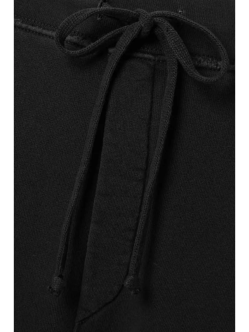 Nili Lotan Nolan Cropped Cotton-jersey Track Pants | Thumbnail 5