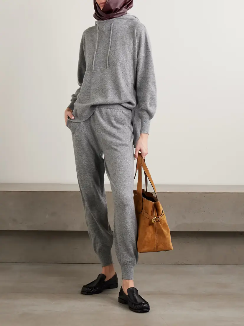 Allude Cashmere Hoodie And Track Pants Set | Thumbnail 2 Allude Cashmere Hoodie And Track Pants Set | Thumbnail 2