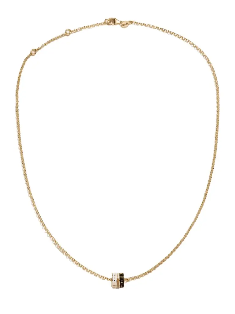 Foundrae Resilience + Wholeness Heart Beat 18-karat Gold And Enamel Necklace | Image 1 Foundrae Resilience + Wholeness Heart Beat 18-karat Gold And Enamel Necklace | Image 1