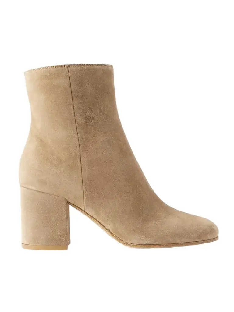 Gianvito Rossi Joelle 70 Suede Ankle Boots | Image 1 Gianvito Rossi Joelle 70 Suede Ankle Boots | Image 1
