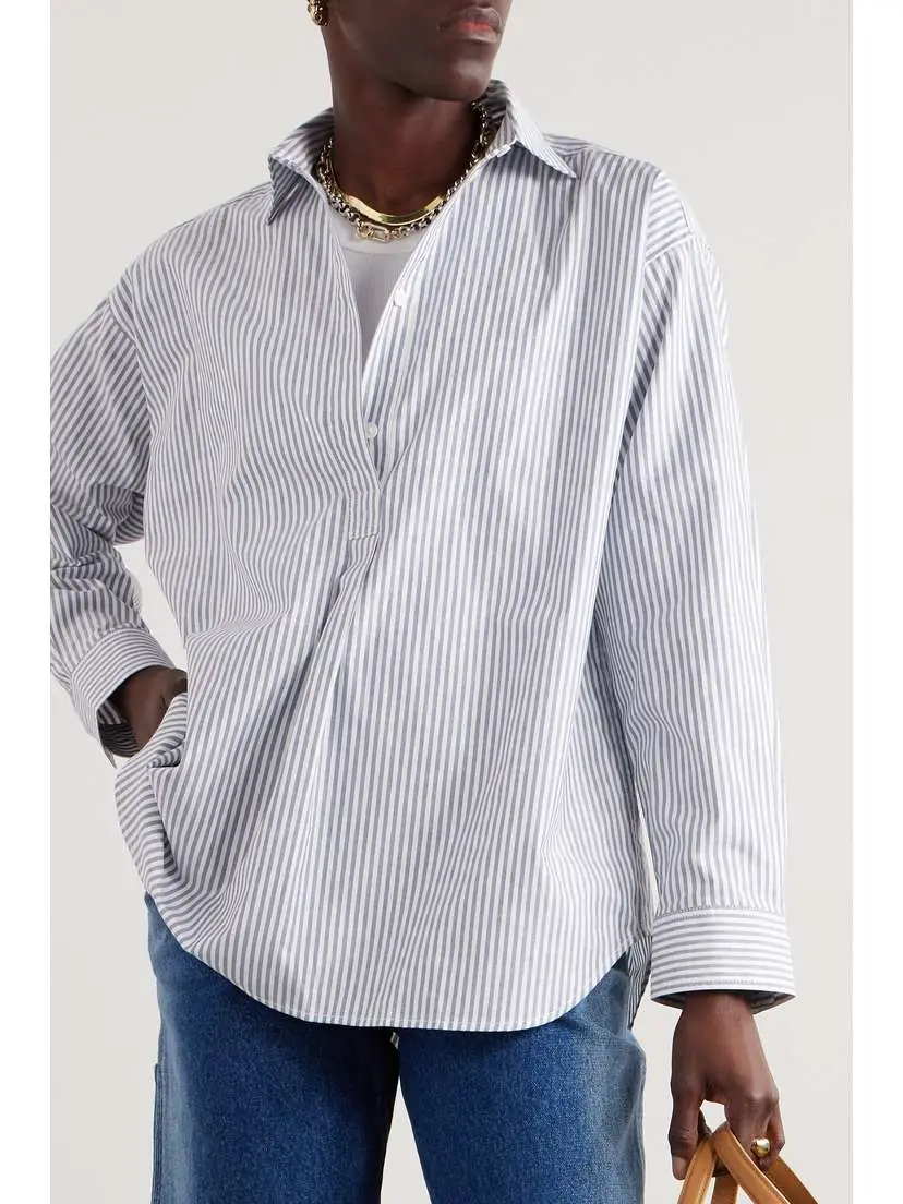 TOTEME Striped Cotton-poplin Shirt | Thumbnail 3 TOTEME Striped Cotton-poplin Shirt | Thumbnail 3