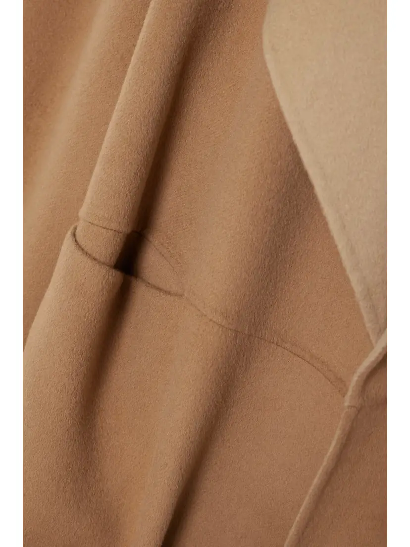 TOTEME Oversized Two-tone Wool And Cashmere-blend Coat - x large | Thumbnail 4