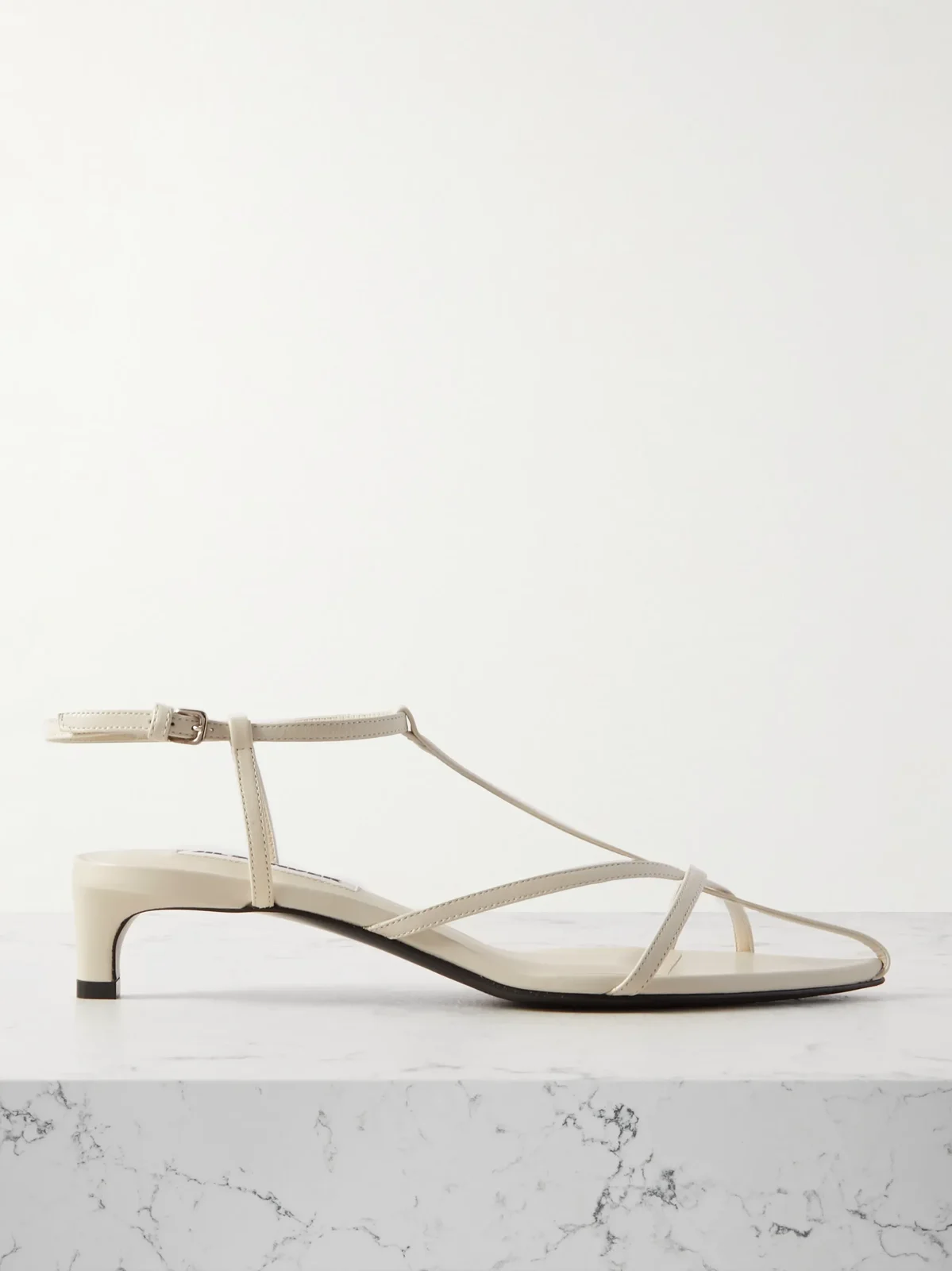 Jil Sander Leather Slingback Sandals