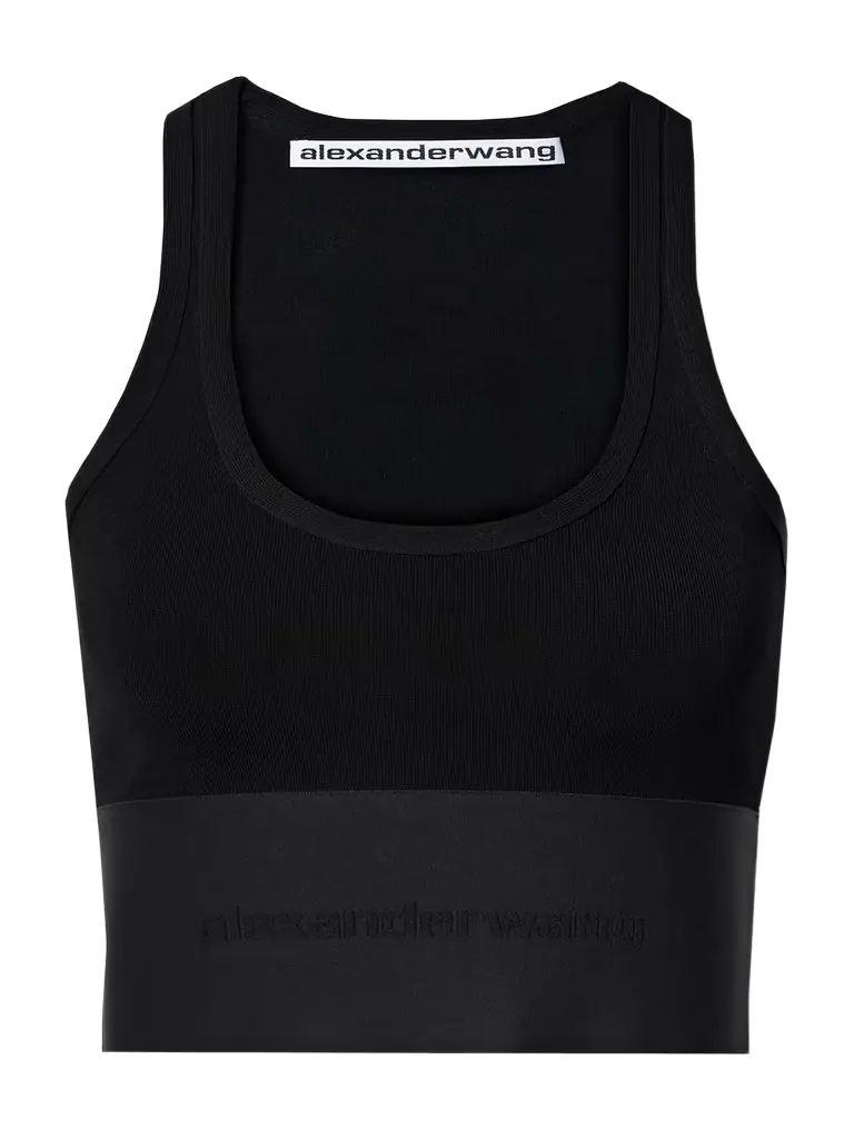 Alexander Wang Cropped Stretch-knit Tank - x large | Image 1 Alexander Wang Cropped Stretch-knit Tank - x large | Image 1