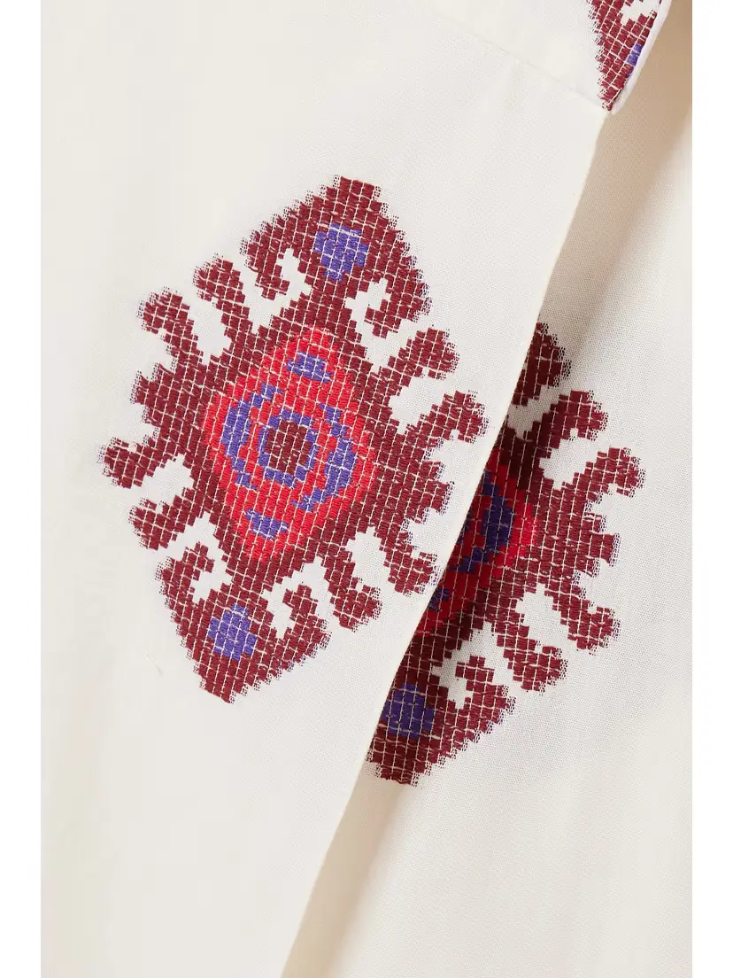 Johanna Ortiz + Net Sustain Beauty Abounds Embroidered Cotton Midi Wrap Skirt | Thumbnail 4 Johanna Ortiz + Net Sustain Beauty Abounds Embroidered Cotton Midi Wrap Skirt | Thumbnail 4
