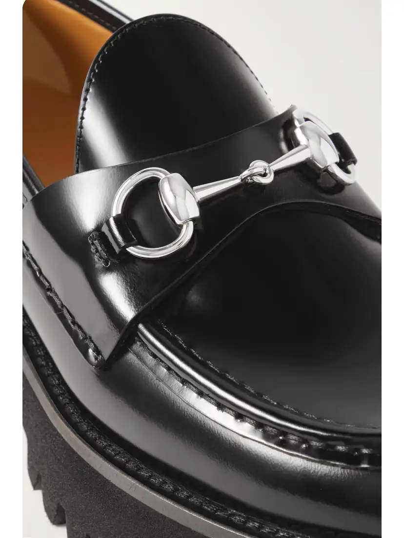 Gucci Sylke Horsebit-detailed Leather Loafers | Thumbnail 4 Gucci Sylke Horsebit-detailed Leather Loafers | Thumbnail 4