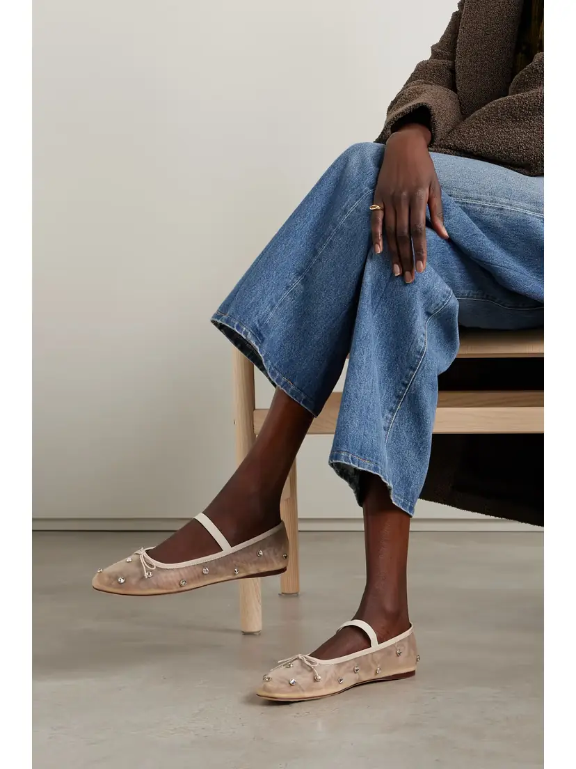 Loeffler Randall Leonie Crystal-embellished Mesh Ballet Flats | Thumbnail 2 Loeffler Randall Leonie Crystal-embellished Mesh Ballet Flats | Thumbnail 2