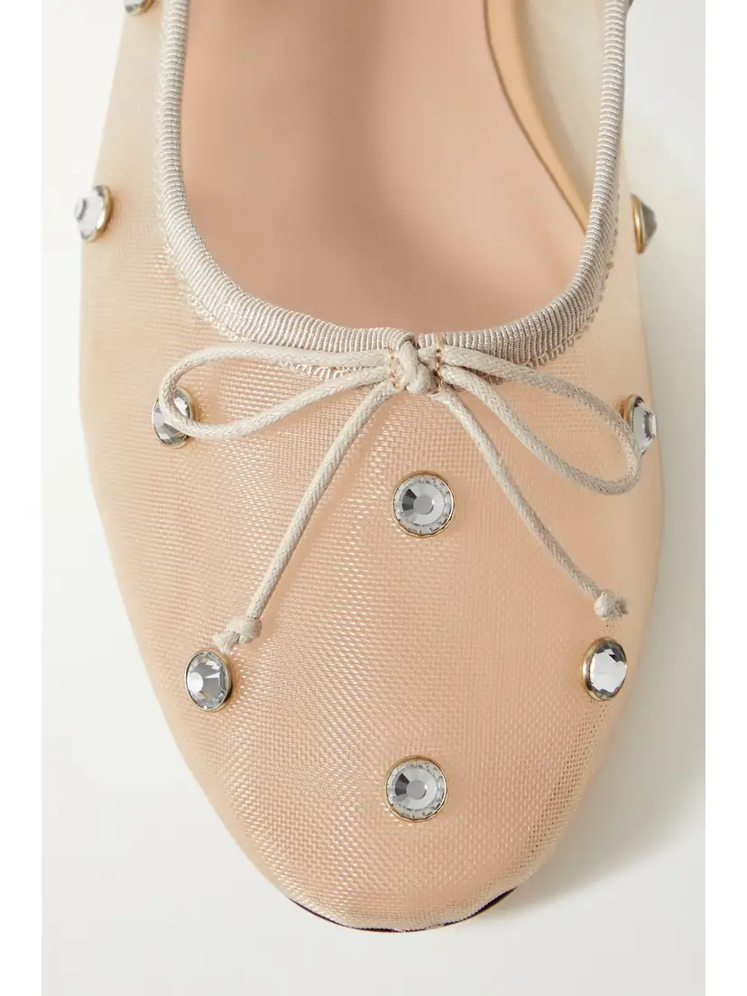 Loeffler Randall Leonie Crystal-embellished Mesh Ballet Flats | Thumbnail 4 Loeffler Randall Leonie Crystal-embellished Mesh Ballet Flats | Thumbnail 4