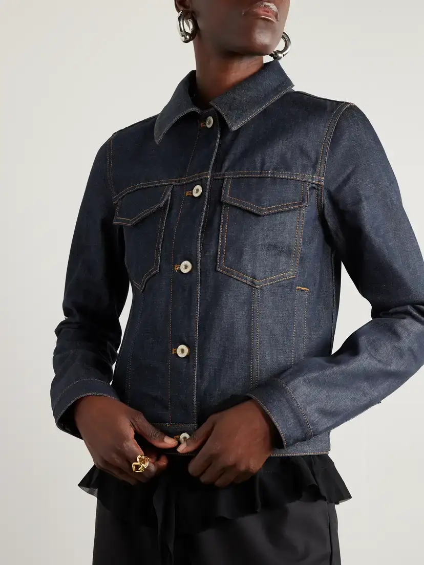 Loewe Anagram Appliquéd Denim Jacket | Thumbnail 3