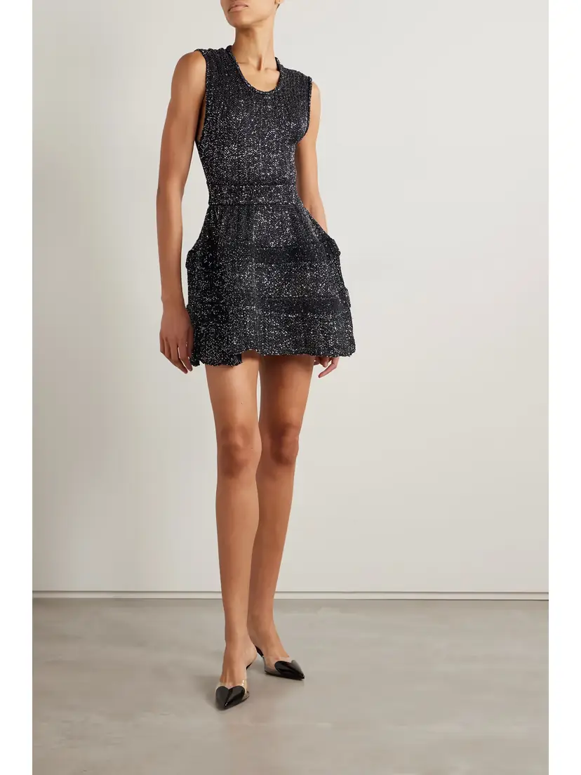 Alaïa Archetypes Sequined Stretch-knit Mini Dress - FR 34 | Thumbnail 2 Alaïa Archetypes Sequined Stretch-knit Mini Dress - FR 34 | Thumbnail 2