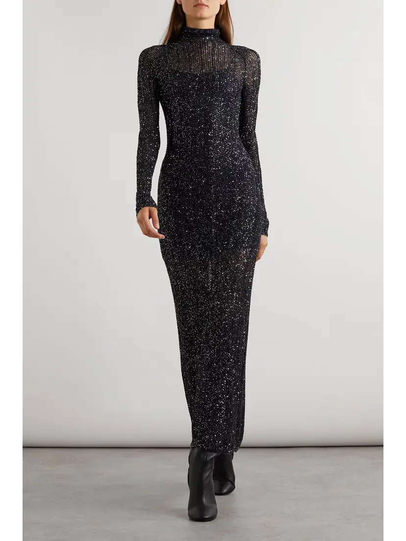 Alaïa Archetypes Sequined Knitted Maxi Dress | Thumbnail 2