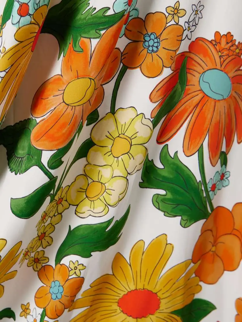 Stella McCartney + Net Sustain One-shoulder Open-back Floral-print Twill Gown | Thumbnail 4 Stella McCartney + Net Sustain One-shoulder Open-back Floral-print Twill Gown | Thumbnail 4