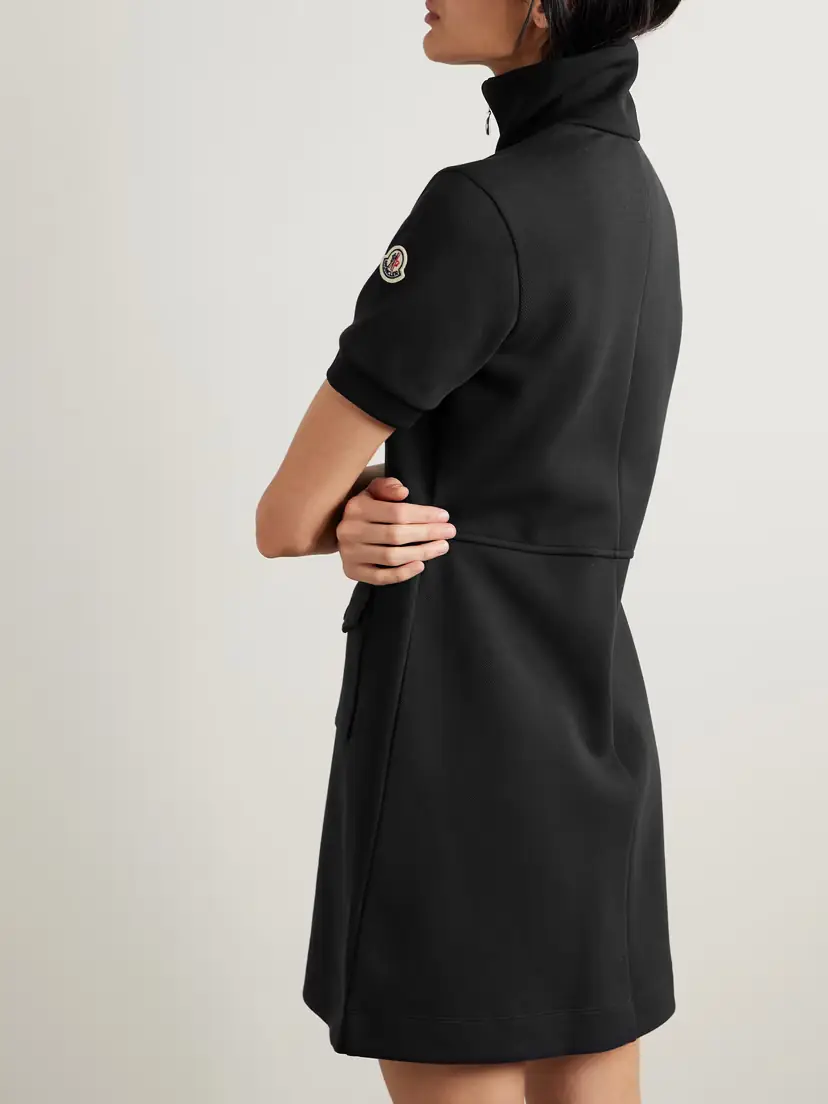 Moncler Cotton-blend Piqué Mini Dress | Thumbnail 3 Moncler Cotton-blend Piqué Mini Dress | Thumbnail 3