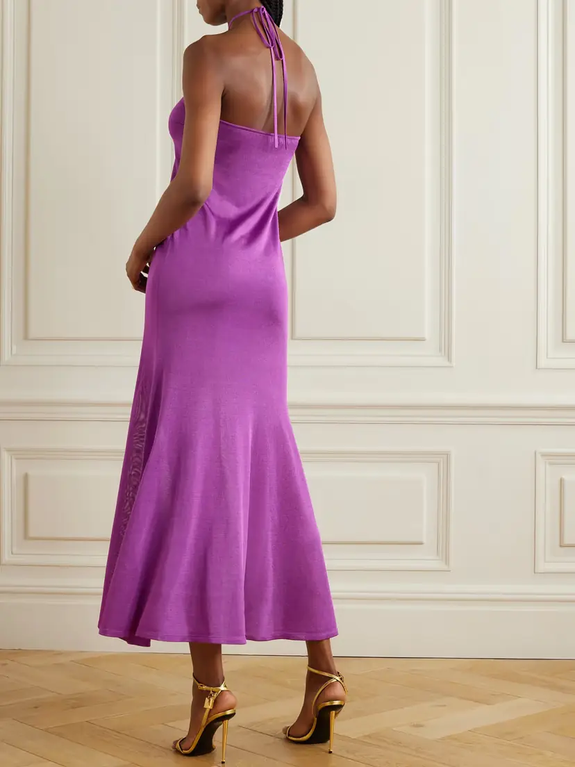 Tom Ford Jersey Halterneck Maxi Dress | Thumbnail 3
