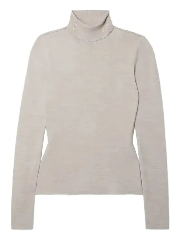 May Wool, Cashmere And Silk-blend Turtleneck Sweater May Wool, Cashmere And Silk-blend Turtleneck Sweater