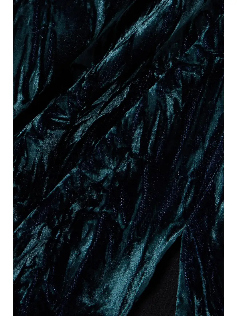 16Arlington Alder One-shoulder Crushed-velvet Gown | Thumbnail 4 16Arlington Alder One-shoulder Crushed-velvet Gown | Thumbnail 4
