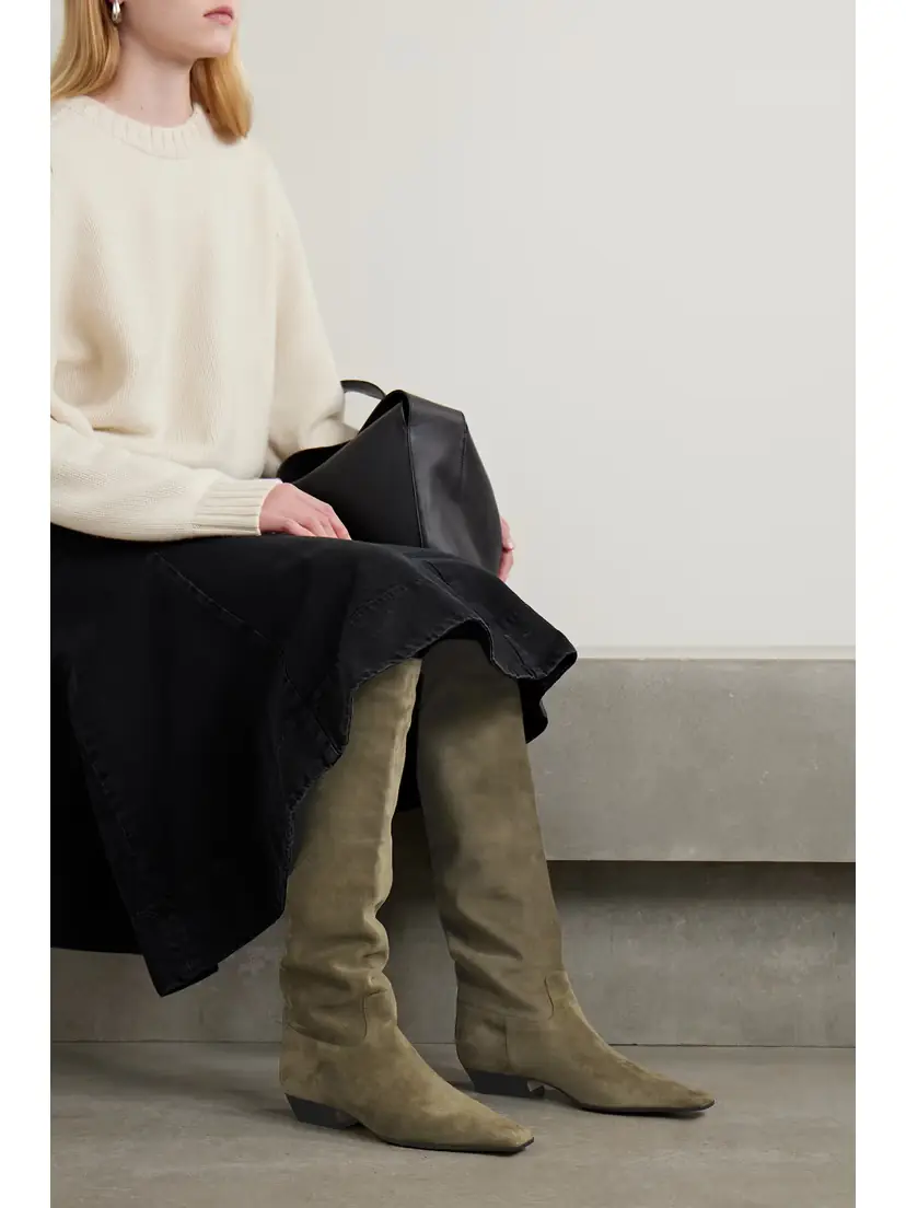 Khaite Marfa Suede Knee Boots | Thumbnail 2