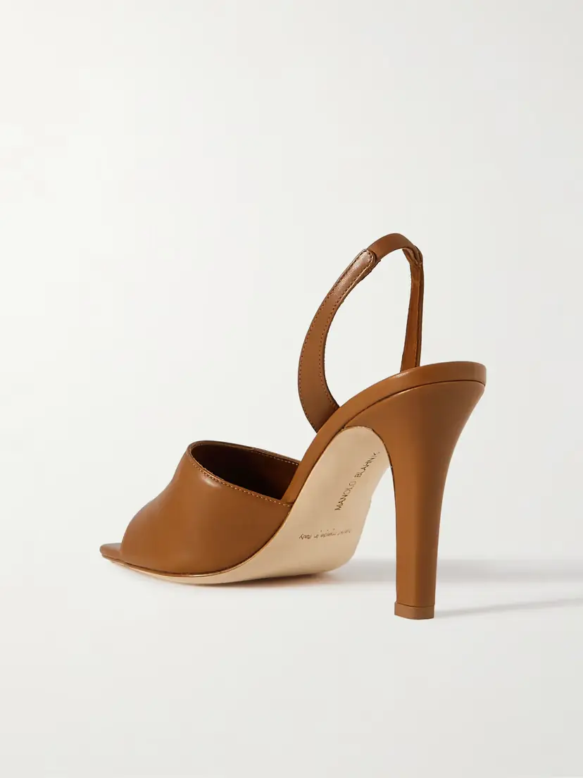 Manolo Blahnik Clotilde 105 Leather Slingback Sandals | Thumbnail 3 Manolo Blahnik Clotilde 105 Leather Slingback Sandals | Thumbnail 3